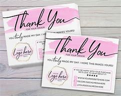 Image result for Business Thank You Cards to Customers
