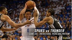Image result for Thunder Vs. Spurs