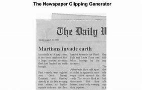 Image result for Newspaper Clipping Generator