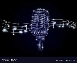 Image result for Microphone Music Notes