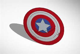 Image result for Captain America Shield 3D Print Tinkercad