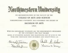 Image result for Bachelor's Degree Award Certificate