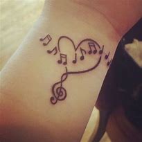 Image result for Music Note Tattoos for Girls