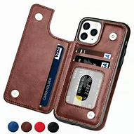 Image result for iPhone 12 Pro Max Leather Brown Wallet Case