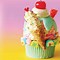 Image result for Candy Glass Cupcakes