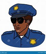 Image result for Black Police Officer Cartoon