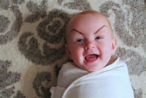 Image result for Funny Evil Face Baby