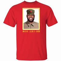 Image result for LeBron Chinese Shirt