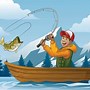 Image result for Cartoon Fisherman Fishing Clip Art