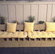 Image result for Patio Brick Bench