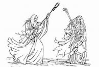 Image result for Lord of the Rings Gandalf vs Saruman