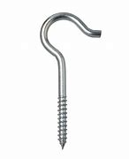 Image result for Stainless Steel Single Screw High Resistance J Hooks for Hanging 200 Lbs