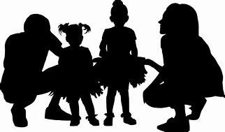 Image result for Silhouette People Family
