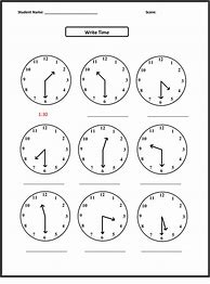Image result for Elapsed Time Clock Worksheets