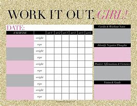 Image result for Workout Schedule Print Out