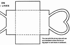 Image result for Heart Box Template Printable