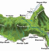 Image result for Brecon Beacons Wales Map