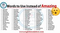 Image result for Amazing Words and Their Meanings