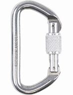 Image result for Silver Locking Carabiner