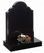 Image result for Black Granite Tombstones