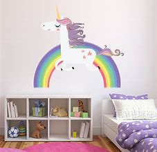 Image result for Unicorn and Rainbow Wall Stickers