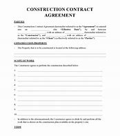 Image result for Residential Construction Contract Template Free