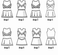 Image result for Cheerleader Uniform Template Clip Art