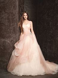 Image result for Pink and White Wedding Dresses