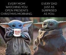 Image result for Baby Yoda Christmas Memes
