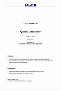 Image result for Project Quality Assurance Plan Template