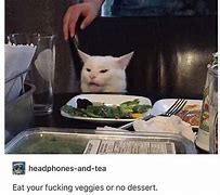 Image result for Cat at Table Meme Korrin