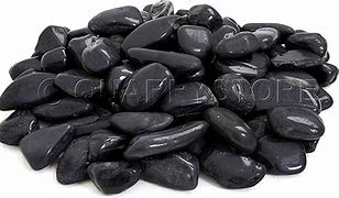 Image result for Black Garden Pebbles