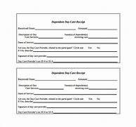 Image result for Dependent Care Receipt Template