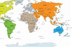 Image result for Continental Map of the World