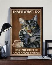 Image result for Coffee Cat Meme Cartoon