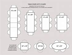 Image result for Dining Table Size Chart