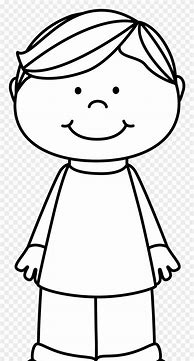 Image result for Clip Art of Boy Black and White