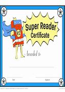 Image result for Super Reading Certificate