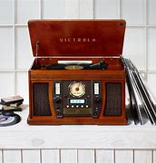 Image result for Record Player System with Speakers