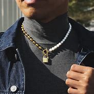 Image result for Black Man Yellow Shirt Silver Chain