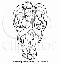 Image result for Guardian Angel Praying Drawing