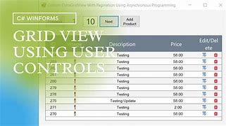 Image result for WinForms GridView