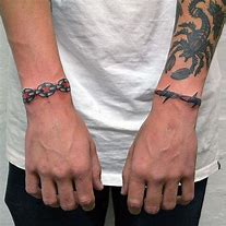 Image result for Barbed Wire Tattoos for Men