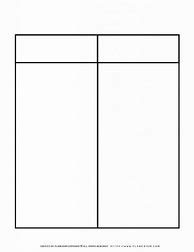 Image result for 2 Column Chart Template