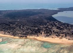 Image result for Tonga Volcano Eruption Before and After