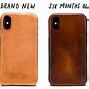 Image result for Black Leather iPhone Carring Case