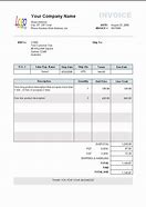 Image result for Food Invoice Sample
