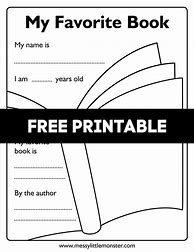 Image result for My Favourite Book Template