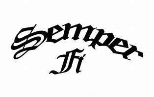 Image result for Semper Fi Lettering