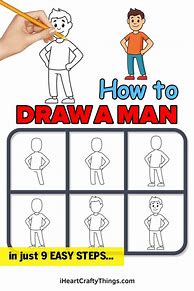 Image result for How to Draw a Man Easy